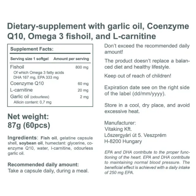 Vitaking Cardiolic® – Heart Support Formula 3