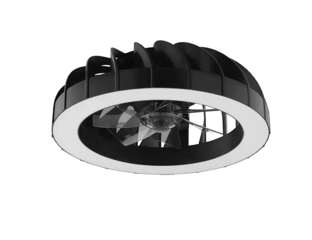 Ανεμιστήρας Οροφής Brilliant Fanora G81080/06 με φωτισμό LED, RGB, τηλεχειριστήριο, διάμετρο 46cm και ισχύ 30W - Μαύρο 2