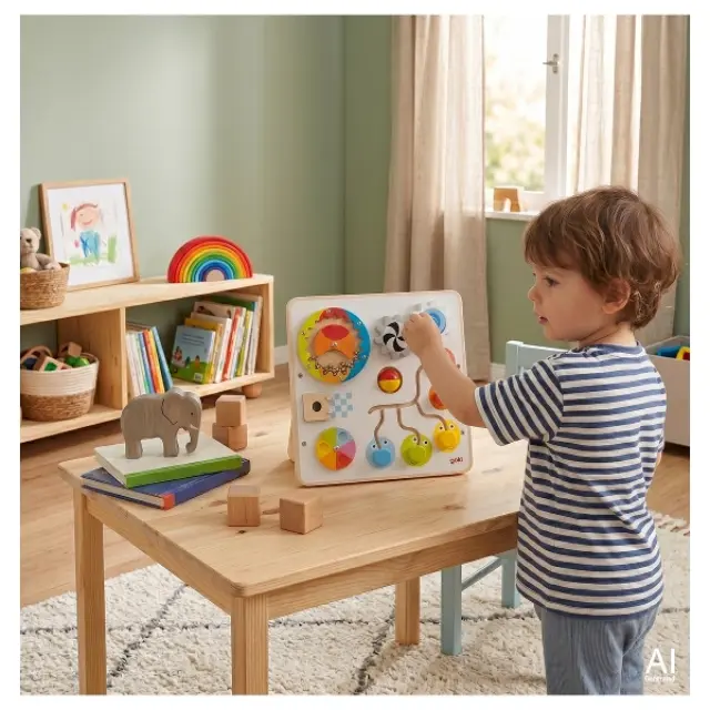 Goki Activity Board Ξύλινος Πίνακας Δραστηριοτήτων & Λεπτής Κινητικότητας (1+ ετών) 59959 3