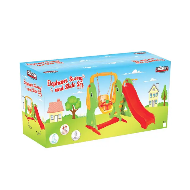 PILSAN - Pilsan 06161 Elephant slide and swing set - 8693461061615 3