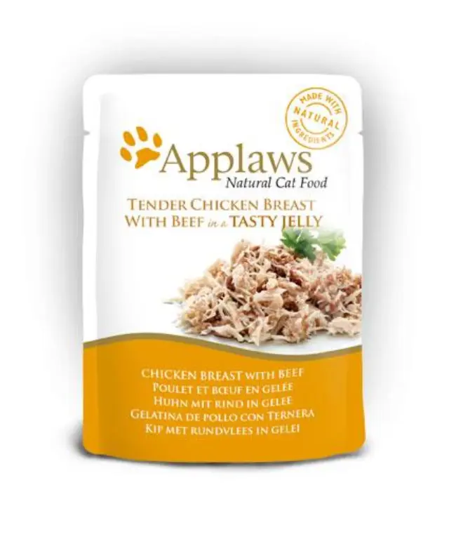 Applaws Wet Cat Food 70 g Jelly pouch Chicken AND beef 178252 Pet Supplies
