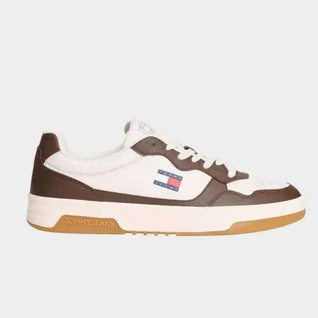 Tommy Hilfiger - Ανδρικά Sneakers Cupsole Leather Ess EM0EM01443-0LI Καφέ - 46