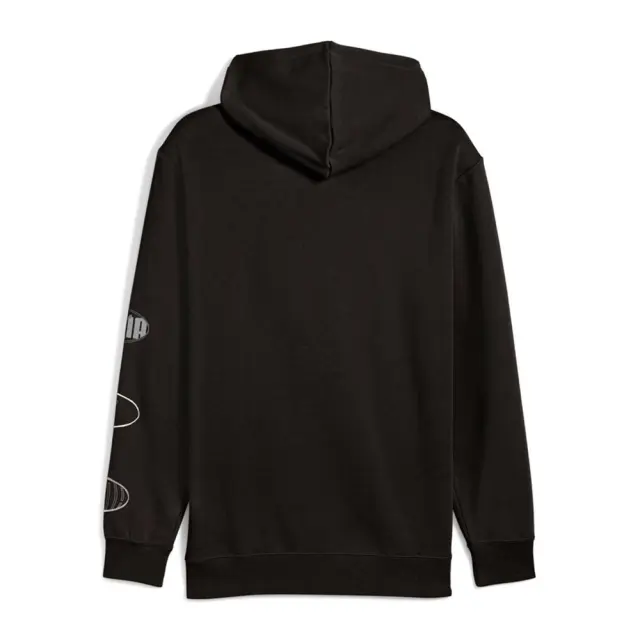Puma Men's Essentials Logo Lab Execution Fleece Hoodie Μαύρο 688180-01 (Puma) 2