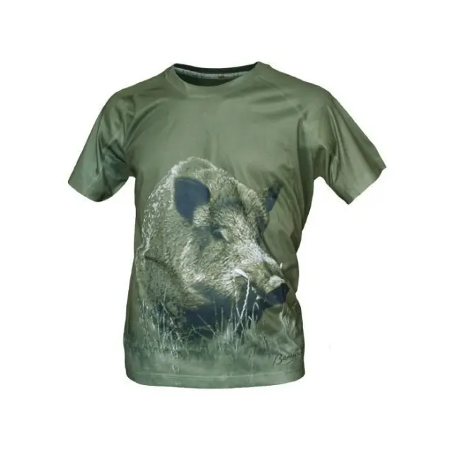 BeniSport T-Shirt 457-Μπλουζάκι Αγριογούρουνο Χακί - 06-Χακί-Olive Green