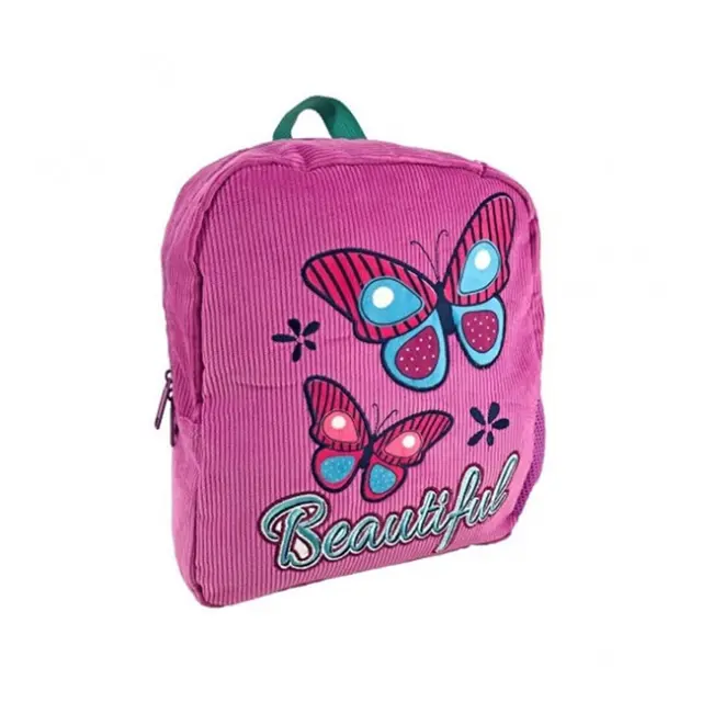 Must Τσάντα Πλάτης Νήπιου Κοτλέ 1 θήκη Butterfly (000585600)