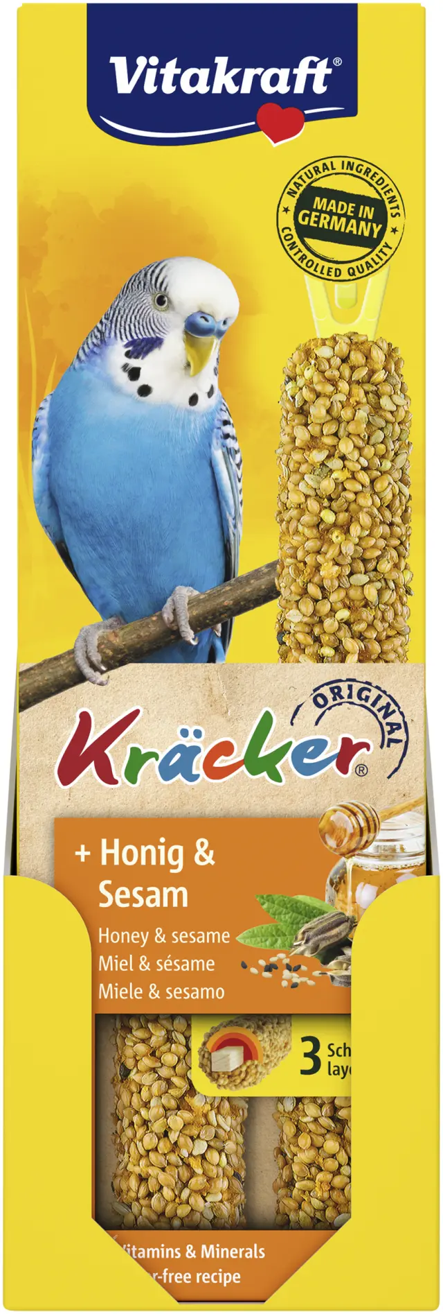 Vitakraft - KrAcker honey and sesame for budgies - Pet Supplies