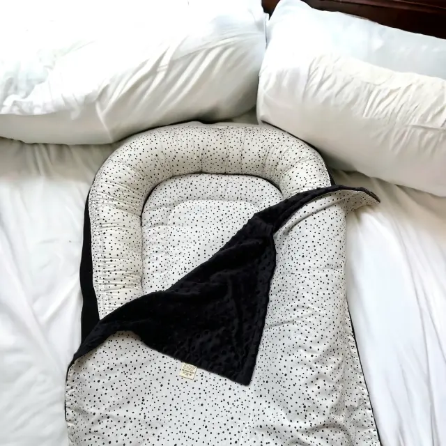 Grandes Suenos Βρεφική Φωλιά Dots - Black 80x100cm 3