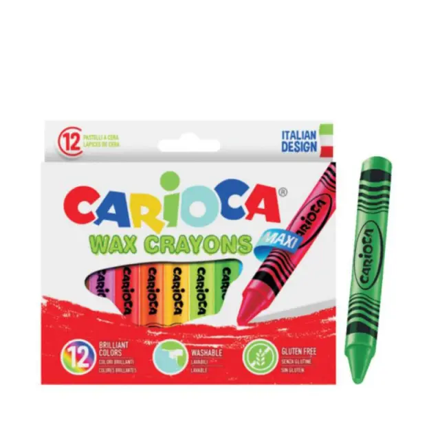 Carioca Κηρομπογιές Wax Crayons/12 (133423690) Πολύχρωμο