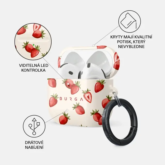 Burga Airpods Case, Freshly Picked - Airpods 4 3