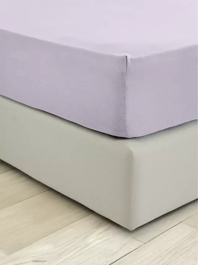 Σεντόνι 180x200+40 King Size Jersey Nima Tender 100% βαμβακερόΜε Λάστιχο- Amethyst