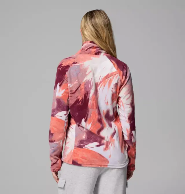 Μπλούζα Fleece Columbia Γυναικεία Glacial IV Print 1/2 Zip Zing/Snowflight - 1802161-864 2