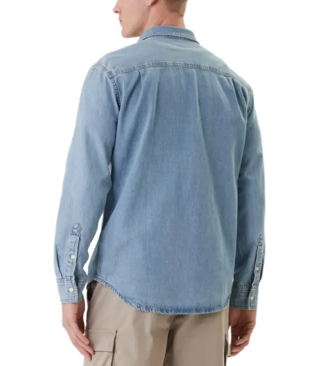 Calvin Klein ανδρικό τζιν πουκάμισο Essential Classic Denim Shirt LV04RE710G-1