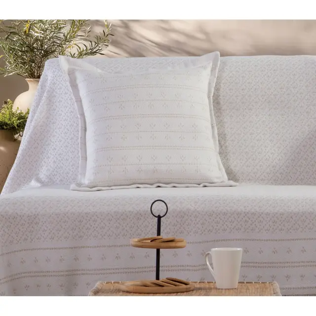 ΡΙΧΤΑΡΙ ΤΡΙΘΕΣΙΟΥ ΚΑΝΑΠΕ ISHMAR 170X300 NEF-NEF HOMEWARE, 50% BAMB-50% ΠΟΛ - BEIGE (040344) 2