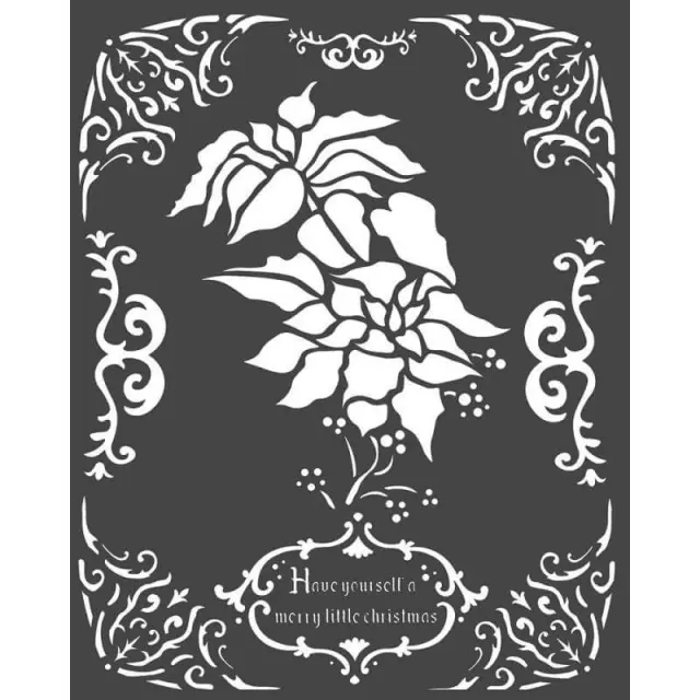 Στένσιλ Stamperia Mix Media - 20x25cm - Poinsettia