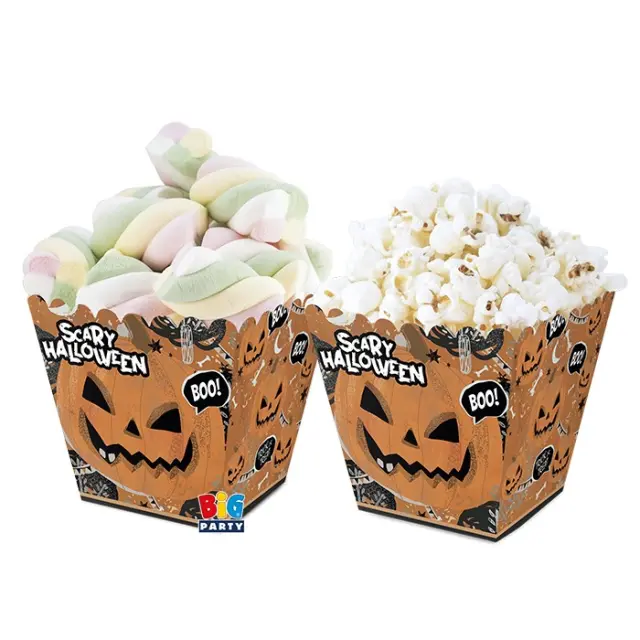 Κουτιά Pop Corn -.Scary Halloween / 6 τμχ