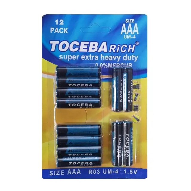 Μπαταρίες ΑΑΑ - UM-4 - 1.5V - 12pcs - 400093