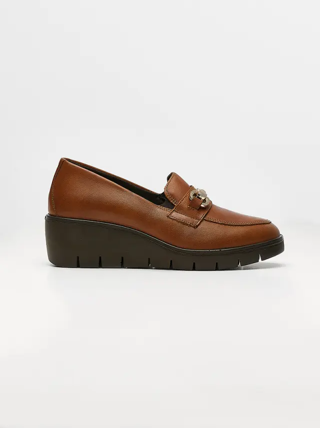 Imac Μοκασίνια-Loafers Γυναικείο δέρμα Καφέ IMA/655240 VITELLO/COGNAC 3