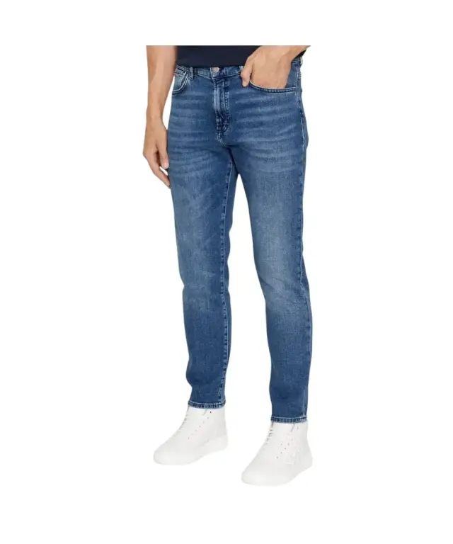 Hugo Boss - Ανδρικό Παντελόνι Re Maine Bc-C Compass Regular Jean 50501843-427 Μπλε - W32 L32 2