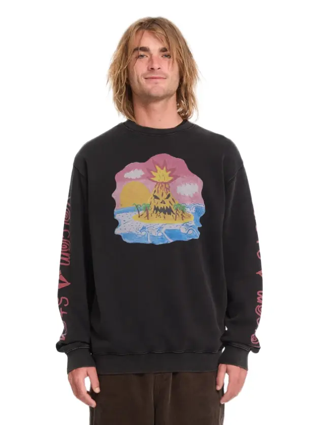Volcom Ozzy Sweatshirt ανδρική μπλούζα φούτερ με τύπωμα A4632602-1 - S