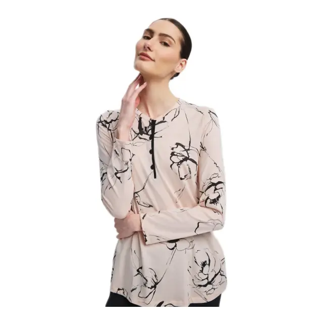 Minerva Γυναικεία Πυτζάμα με Πατιλέτα Floral, Χρώμα Σομόν Φλοράλ 2