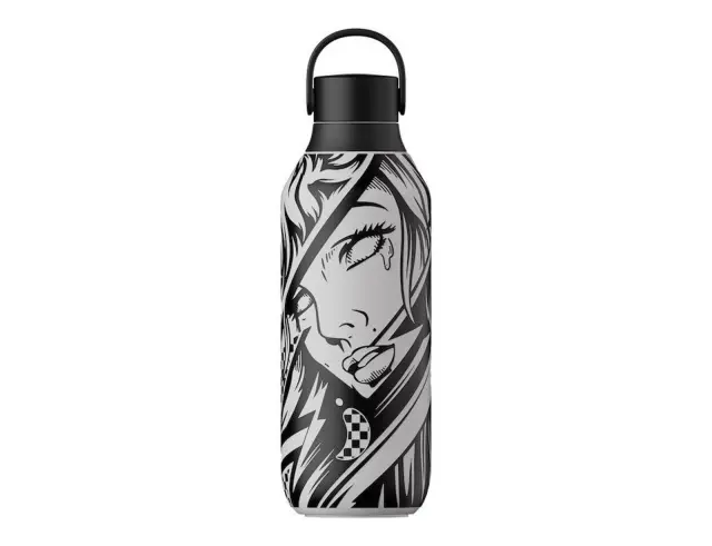 Μπουκάλι Θερμός Series 2 Studio Chilly's με χωρητικότητα 500ml και διατήρηση θερμοκρασίας 12h ζεστό / 24h κρύο - Cry me a river