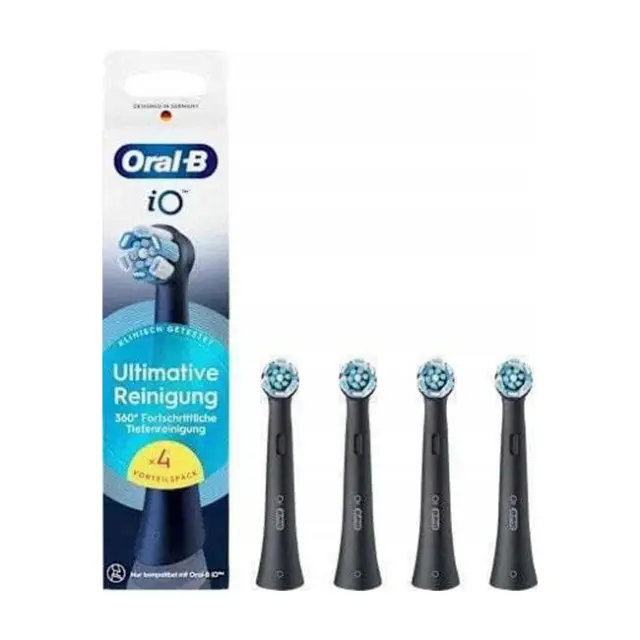 Oral-B Ανταλλακτικές Κεφαλές για Ηλεκτρική Οδοντόβουρτσα iO Ultimative Reinigung 4pack Black