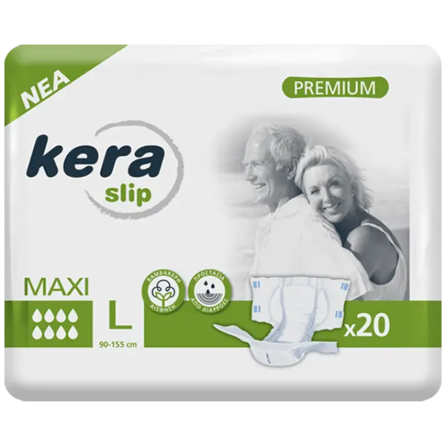 Πανες ακρατειας Kera Slip Large Maxi (Νυχτος) 20 τεμαχιων