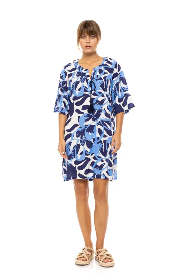 Beachwear Abstact Floral B576 Type Pink Label