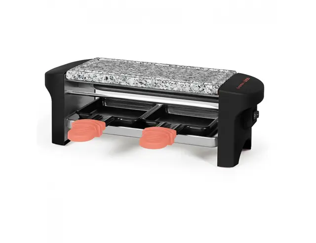 Γκριλιέρα Raclette Livoo x Marmiton DOC156CO με αυτόματο θερμοστάτη, ισχύ 350W και επιφάνεια ψησίματος 20x10cm - Coral DOC156CO 2