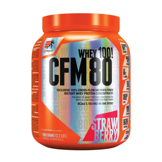 Extrifit CFM Instant Whey 80 strawberry, 1000-g
