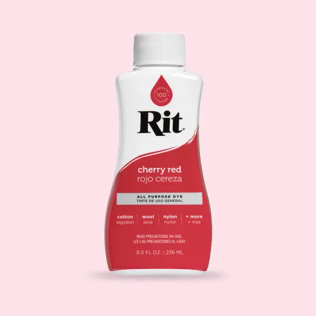 RIT DYE Liquid All-Purpose Βαφή Υφασμάτων – Cherry Red 236ml 2