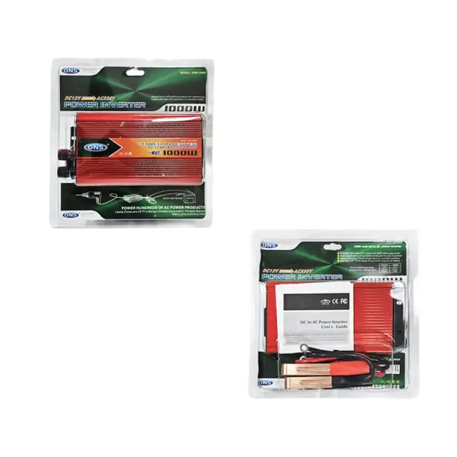 ONS Μετατροπέας Ρεύματος Inverter DC σε AC 1000W για Αυτοκίνητο - DC to AC Power Inverter 1000W for Car 42087