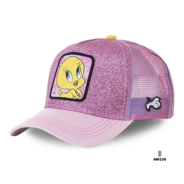 Ghetto Pink Glitter Cartoon Cap Titi