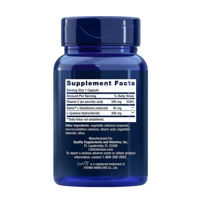 Life Extension Glutathione, Cysteine & C 2