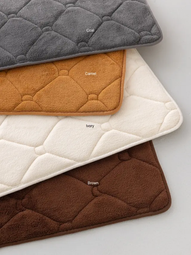 Χαλί Διαδρόμου 66x140 Memory Foam Αντιολισθητικό Palamaiki Memo 100% Πολυέστερ- Camel