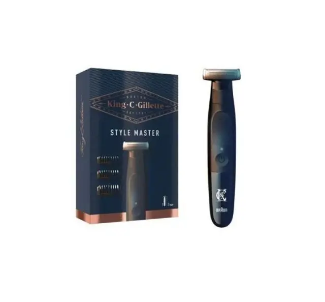 Gillette King-C Style Master Μαύρη Επαναφορτιζόμενη Κουρευτική Μηχανή, 1τμχ