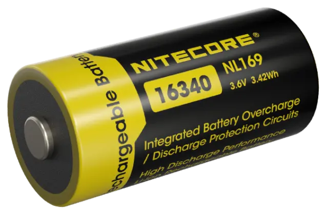 ΜΠΑΤΑΡΙΑ NITECORE 16340 / 950mAh / NL169 (τιμή τεμαχίου)