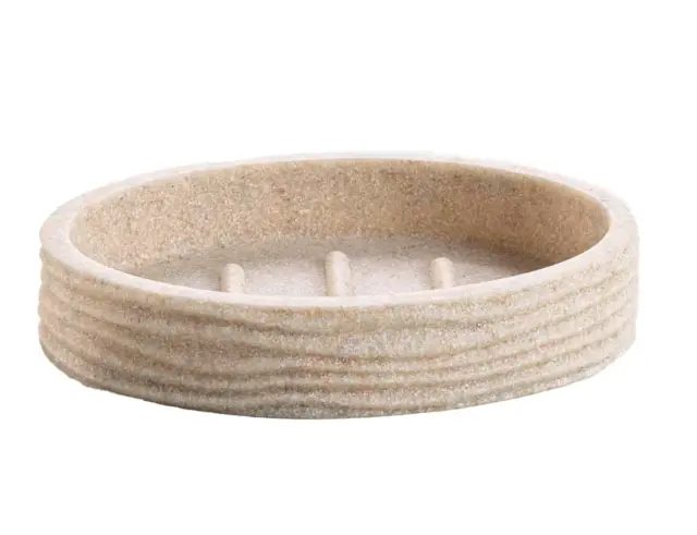 Θήκη για σαπούνι Siloa Douceur d'intérieur με διαστάσεις 12.5x9x2.6cm - Sable 1802260
