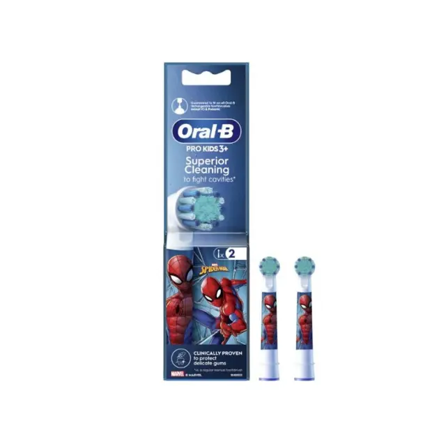 Oral-B Aνταλλακτικά Stages Power Kids Spiderman για Hλεκτρική Oδοντόβουρτσα 2 Tεμάχια 2