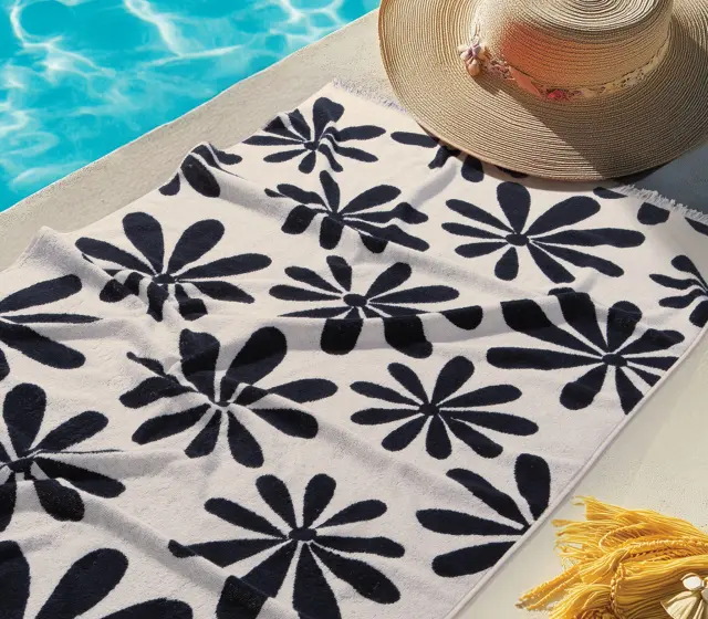 ΠΕΤΣΕΤΑ ΘΑΛΑΣΣΗΣ AMALFI 90X170 NEF-NEF HOMEWARE BLACK