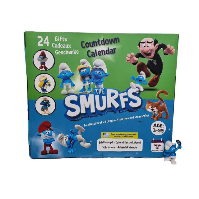 Purple Cow Advent Calendar Ημερολόγιο Αντίστροφης Μέτρησης "Στρουμφάκια'' 2