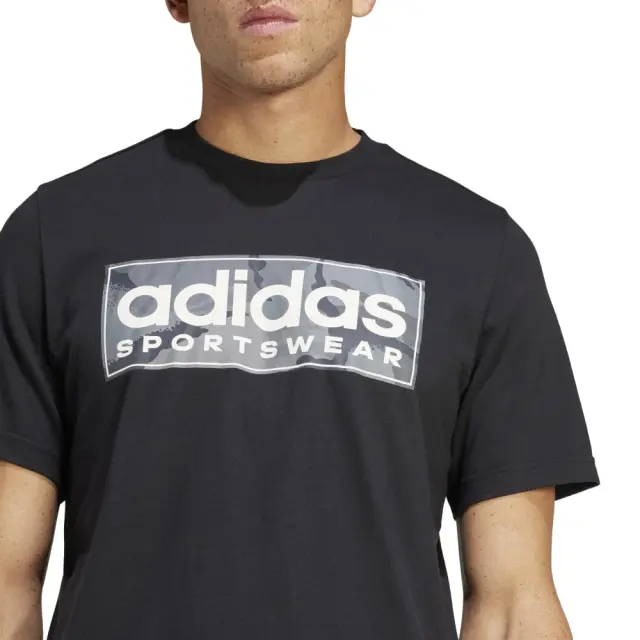 adidas Sportswear Camo T-Shirt (IR5825-Black) - Μαύρο - L 2