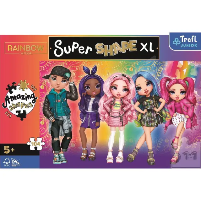 Παζλ Trefl Rainbow High XL μέγεθος 104τμχ 2