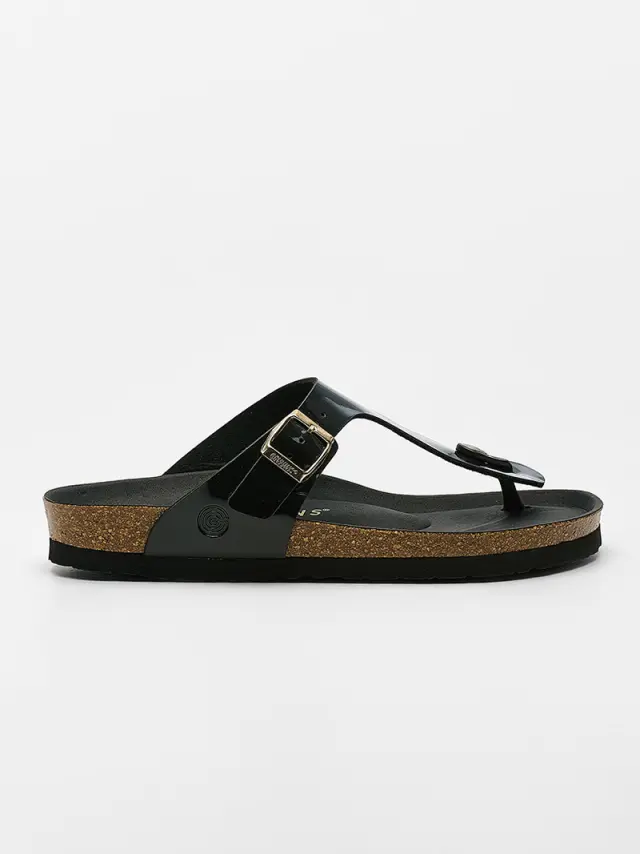 Genuins Πέδιλα Γυναικείο HT Μαύρο GEN/ROSAS VEGAN G106566 P/BLACK 3