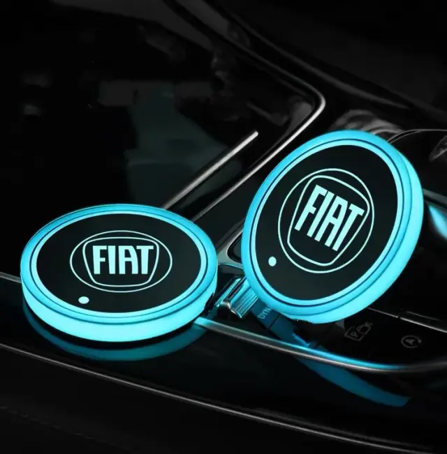 Φωτάκι Led ποτηροθήκης Fiat με 7 χρώματα - 1τμχ OEM
