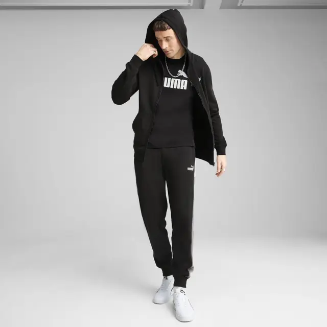 Puma Ess TR Logo Full Zip Hoodie (684721-01) - Μαύρο 3