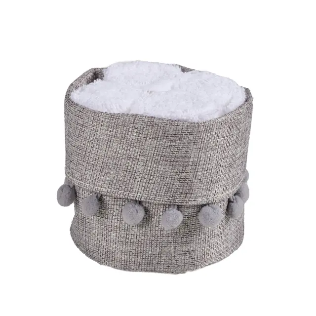 Σετ 4 Τεμ Λαβέτες 30x30 Soft Das Home 4012 White 100% βαμβακερό