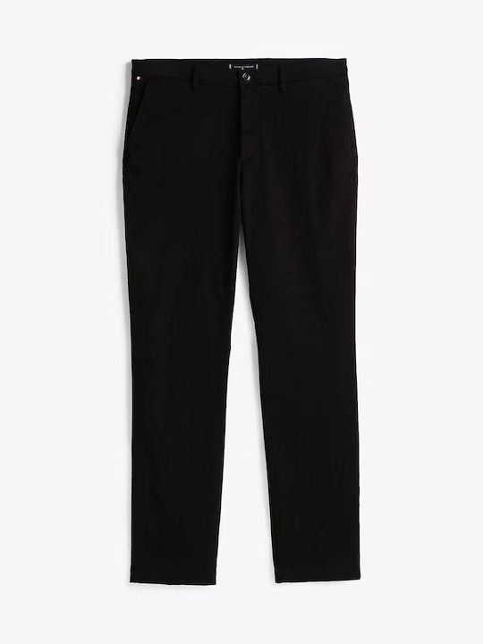 Tommy Hilfiger Μαύρο Ανδρικό Παντελόνι Denton Chinos Ελαστικό Ίσια Γραμμή Μαύρο 2