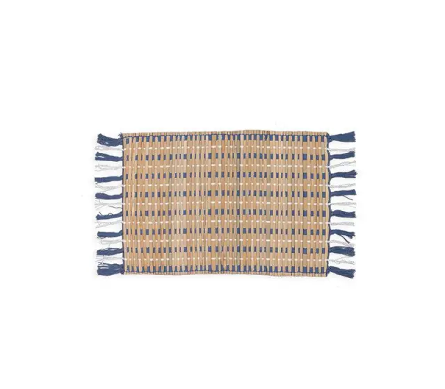 Nef-Nef Homeware Σουπλά Straw Blue 33x48 Natural/Blue