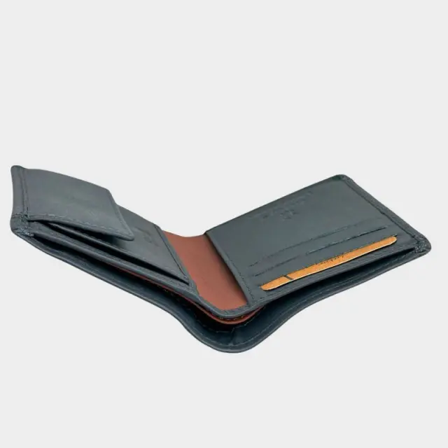 Μικρό Δερμάτινο Πορτοφόλι Lavor 1-6091 Μπλε - ONESIZE 3